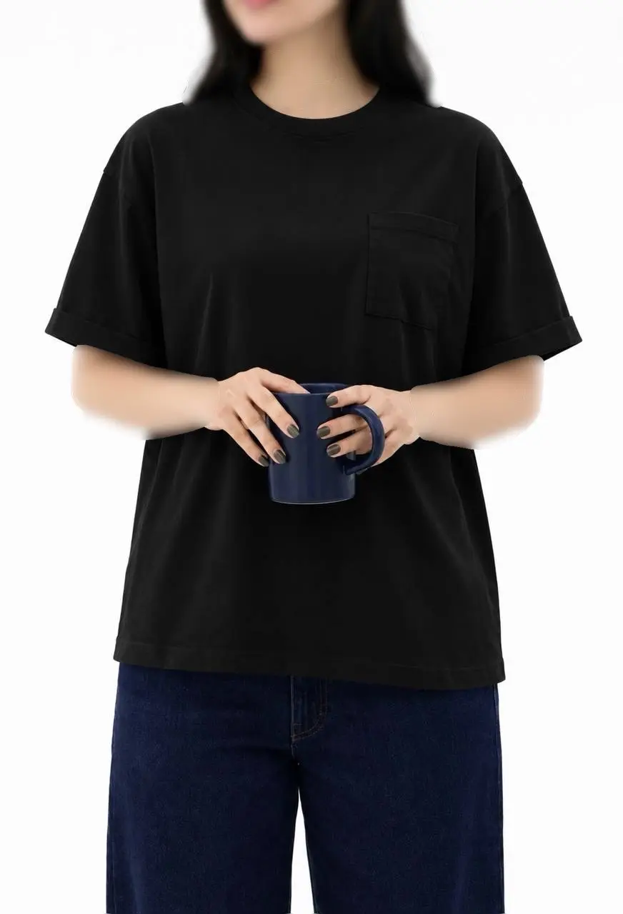 تیشرت زنانه مشکی ساجده